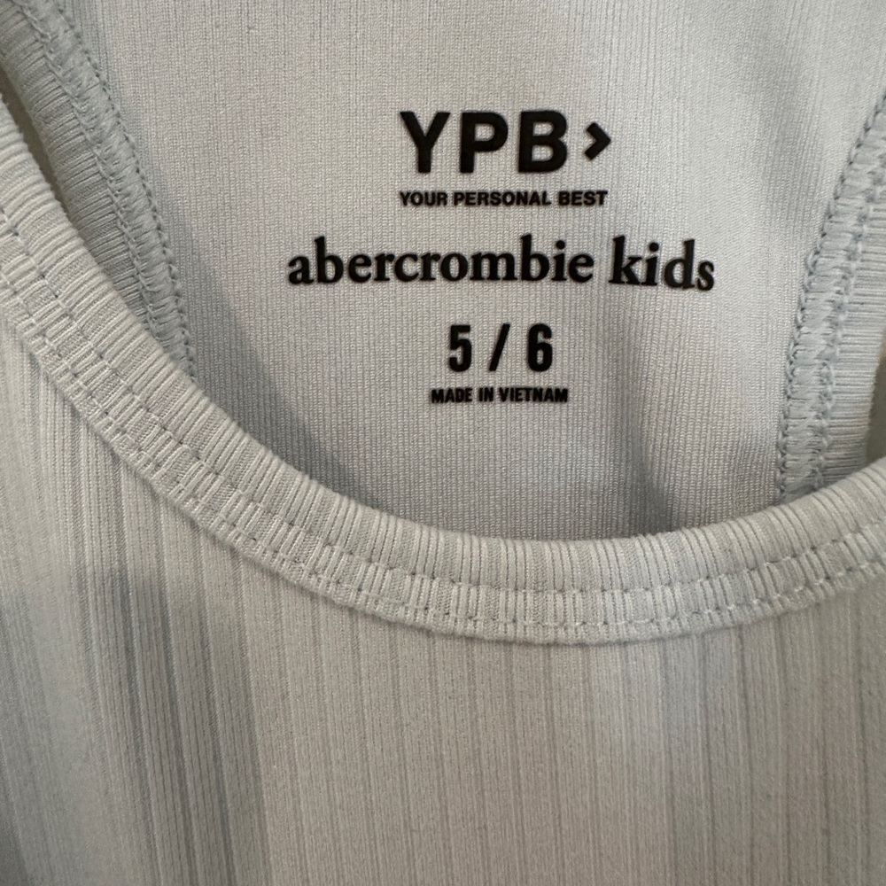 Abercrombie YPB Girls Light Blue Athletic Tank - Picture 2 of 5